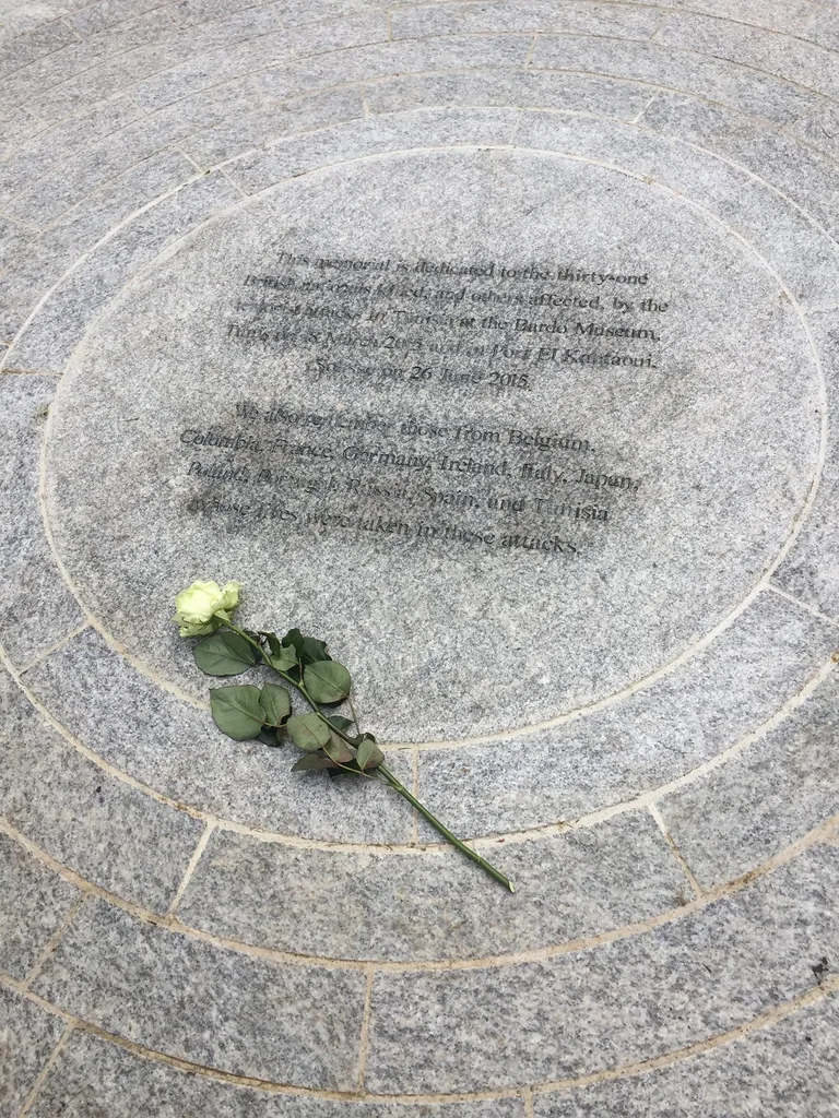 The white rose laid by Harry