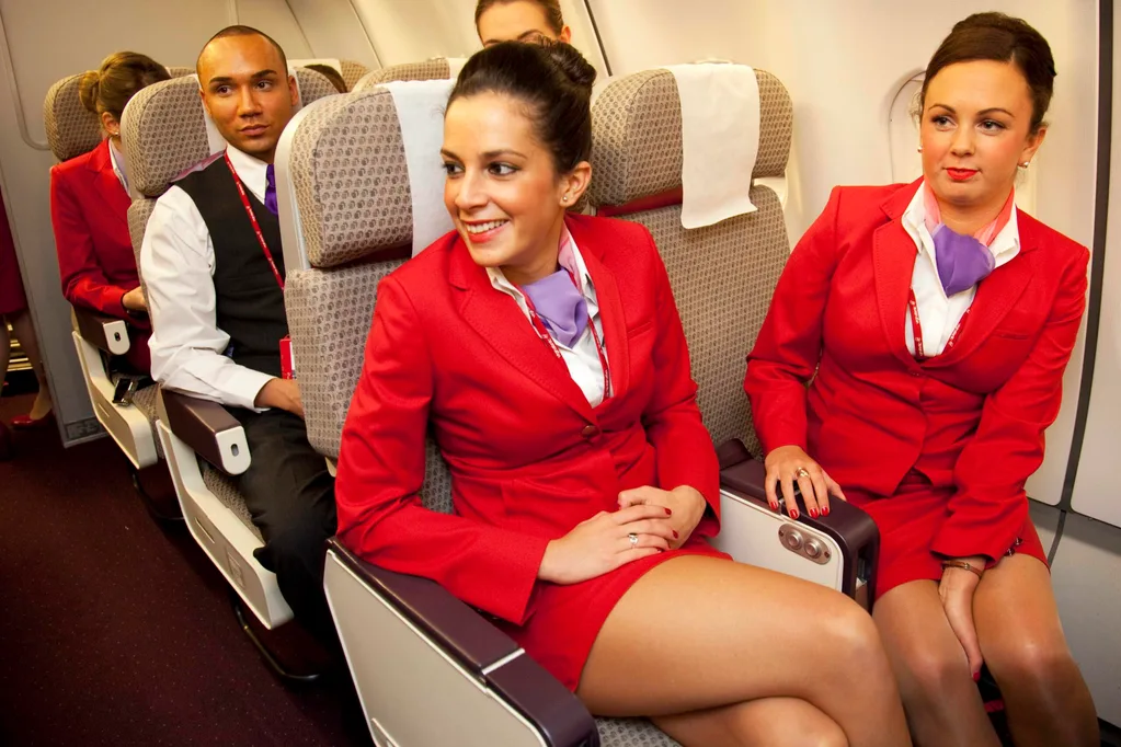 Virgin Airlines hostesses