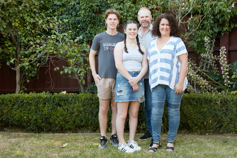 Amanda Woodward and family