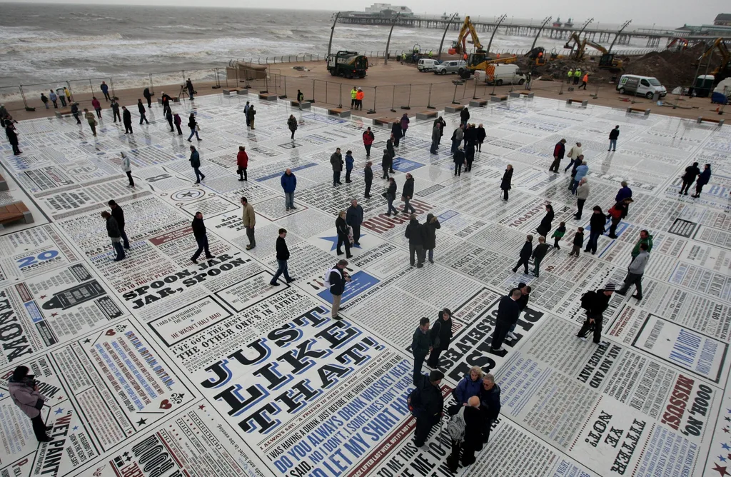 Blackpool's Comedy Carpet