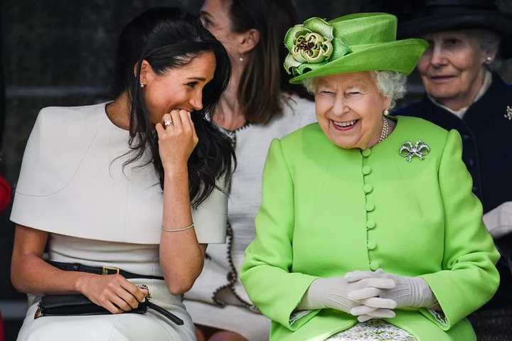 Meghan and Queen Elizabeth