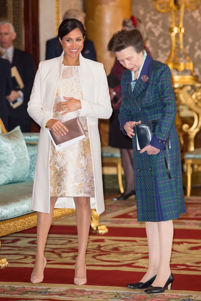 Meghan Markle and Anne Princess Royal at Prince Charles' 50th anniversary event