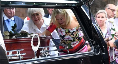 Kerri-Anne Kennerley sobs as husband John laid to rest