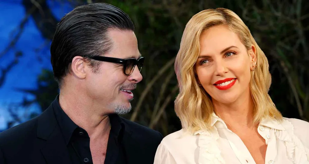 Charlize and Brad