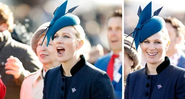 Zara Tindall looks chic as she cheers on horses at Cheltenham