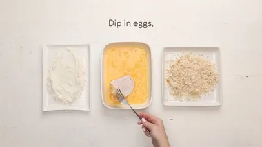 HOW TO CRUMB A SCHNITZEL