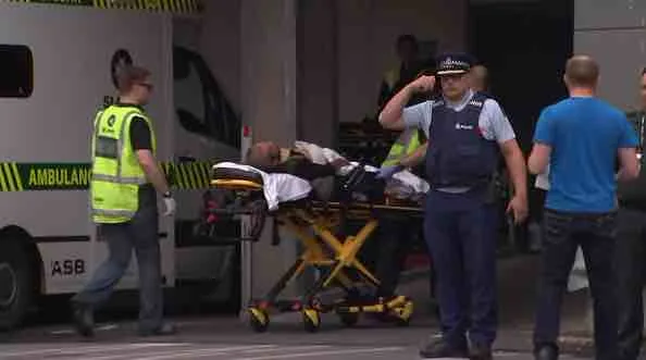 Emergency services arrive at the scene