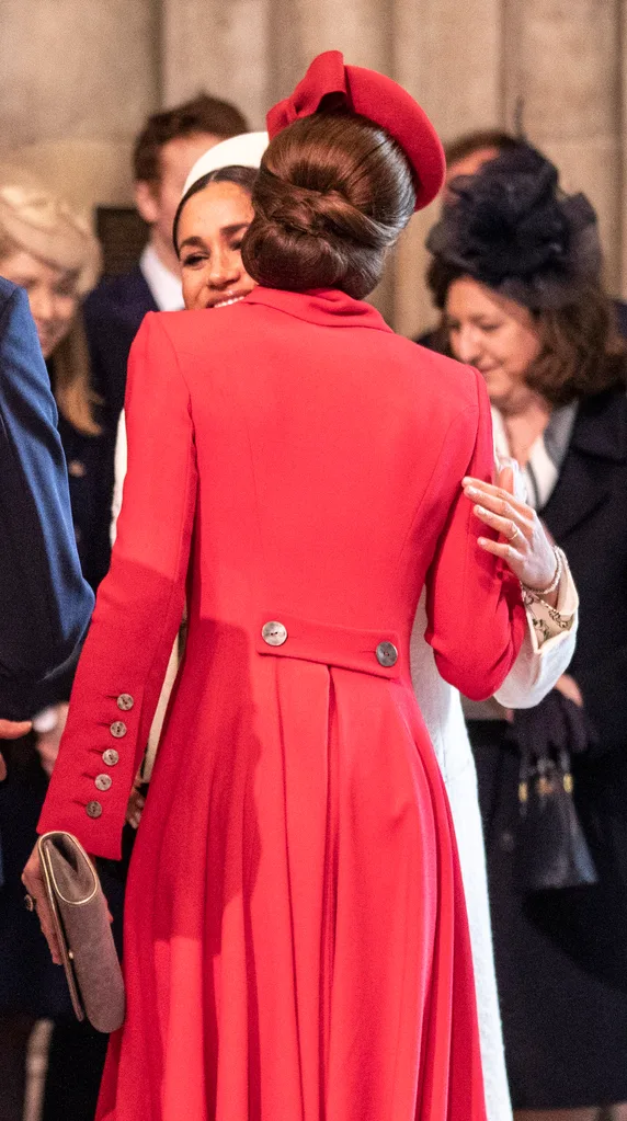 Kate and Meghan kiss