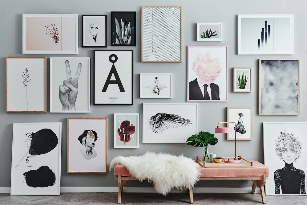 Easy hacks to hang art gallery-style