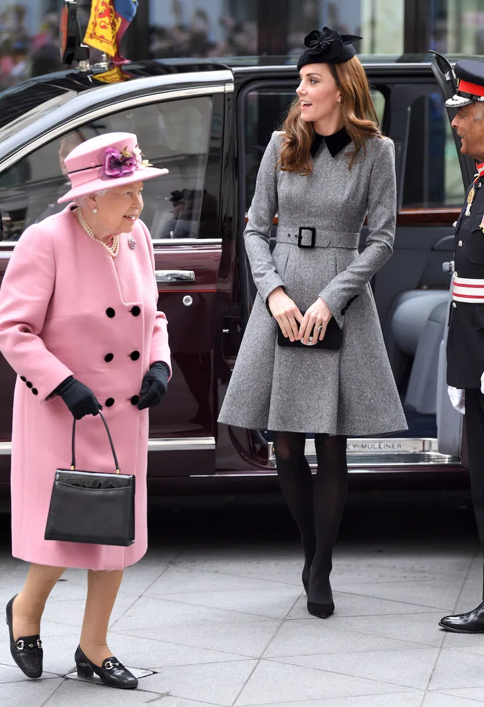Queen Elizabeth and Kate Middleton