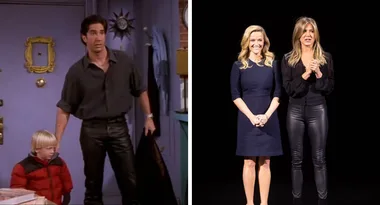 Err… Jennifer Aniston just wore the same pants as Ross from Friends