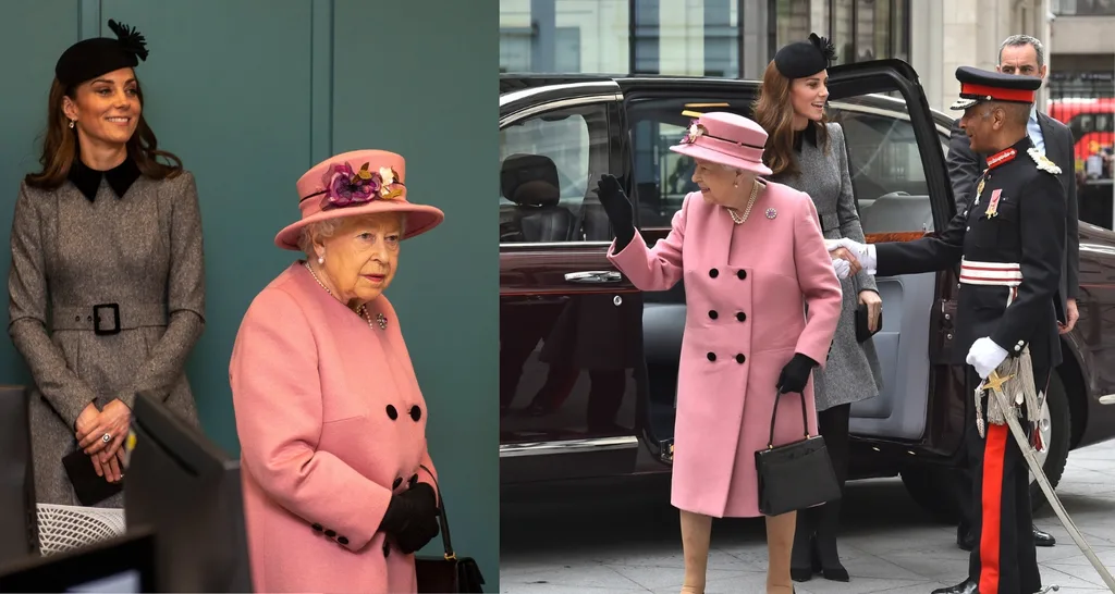 The Queen with the Duchess of Cambridge