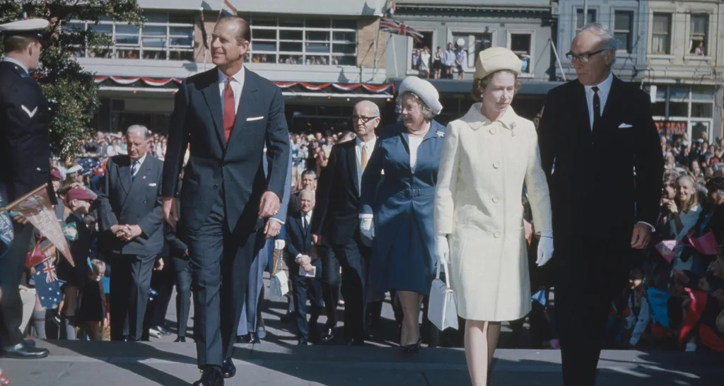 The Queen and Prince Phillip on tour in 1970