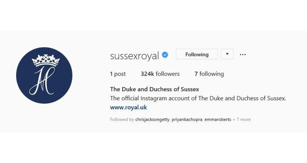 Sussex Royal instagram