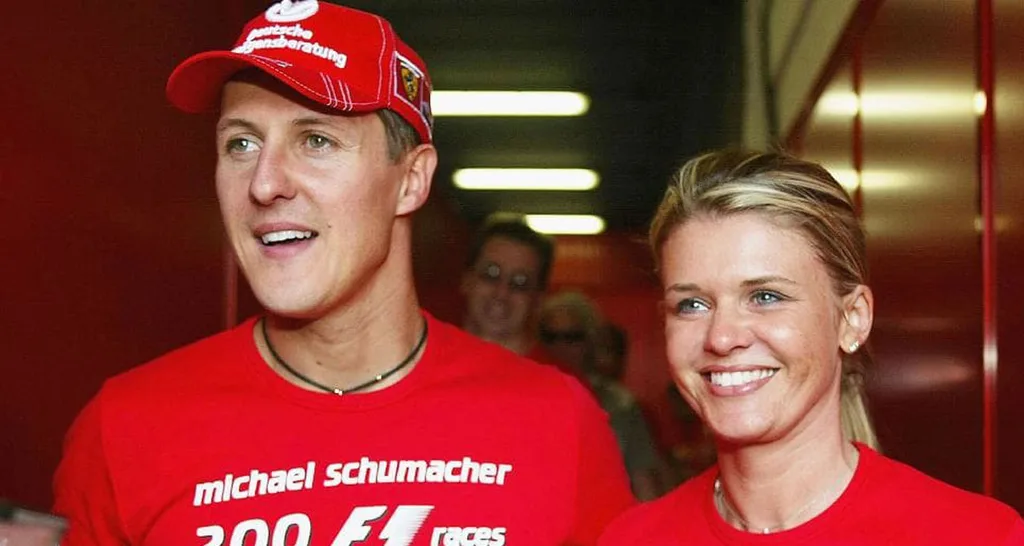 Michael and wife Corinna Schumacher