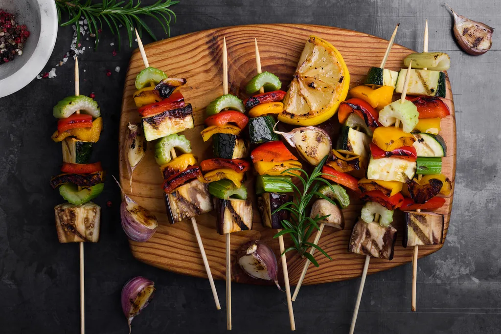 Vegetarian skewers