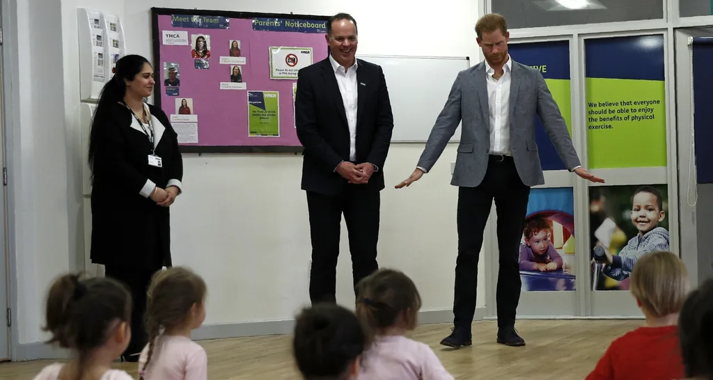 Prince Harry visits YMCA