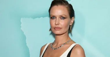 Woah! Lara Bingle raises eyebrows in edgy leather at Tiffany event