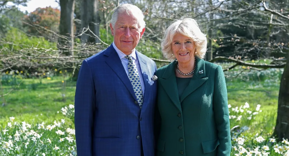 Charles and Camilla during the reopening of Hillsborough Castle