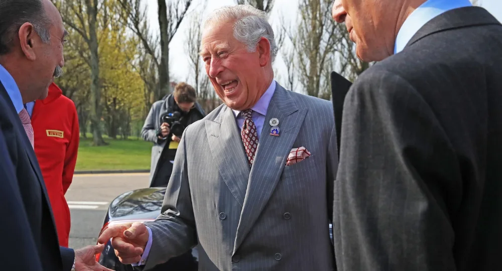 Prince Charles was seen wearing a bandage on his right thumb