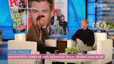 Chris Hemsworth jokes he was ‘demoted’ to ‘just a sexy Chris’ after being sexiest man alive