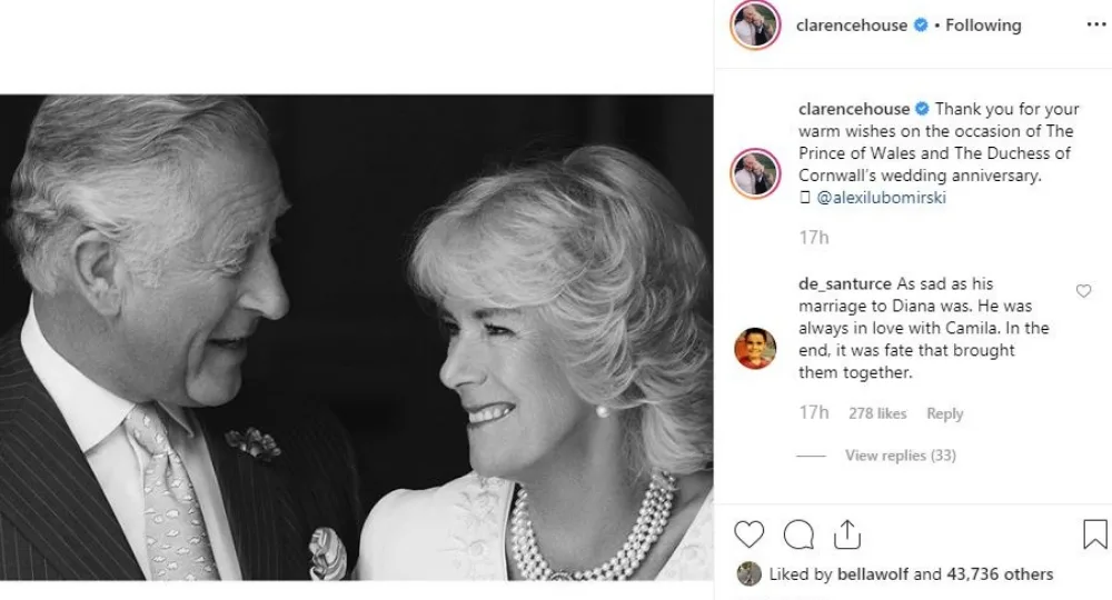 Prince Charles and Camilla celebrate 14th wedding anniversary