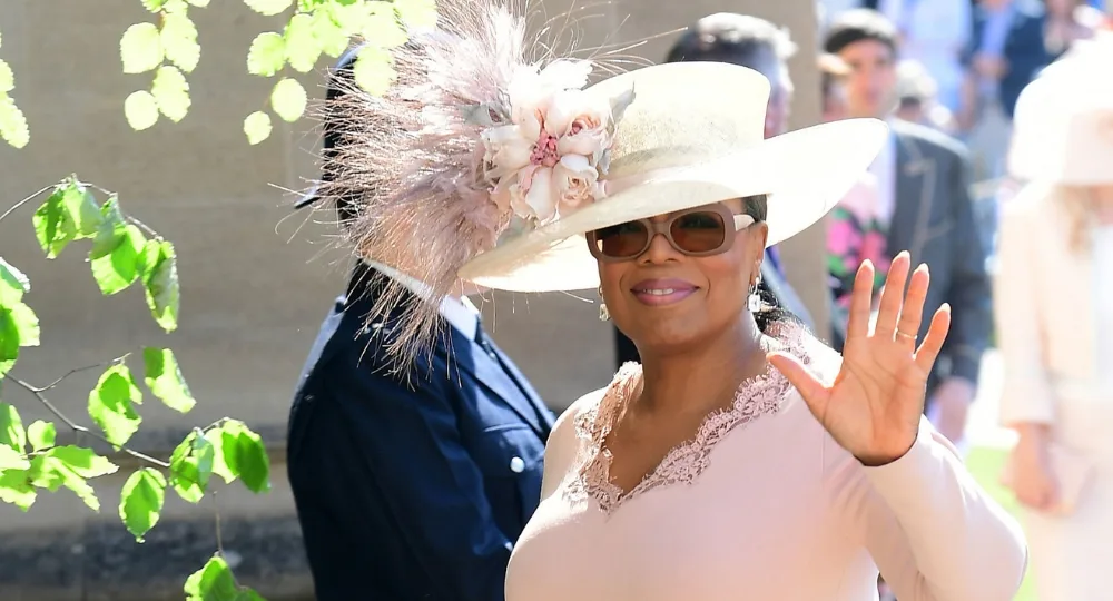 Oprah arrives at Harry and Meghan's wedding