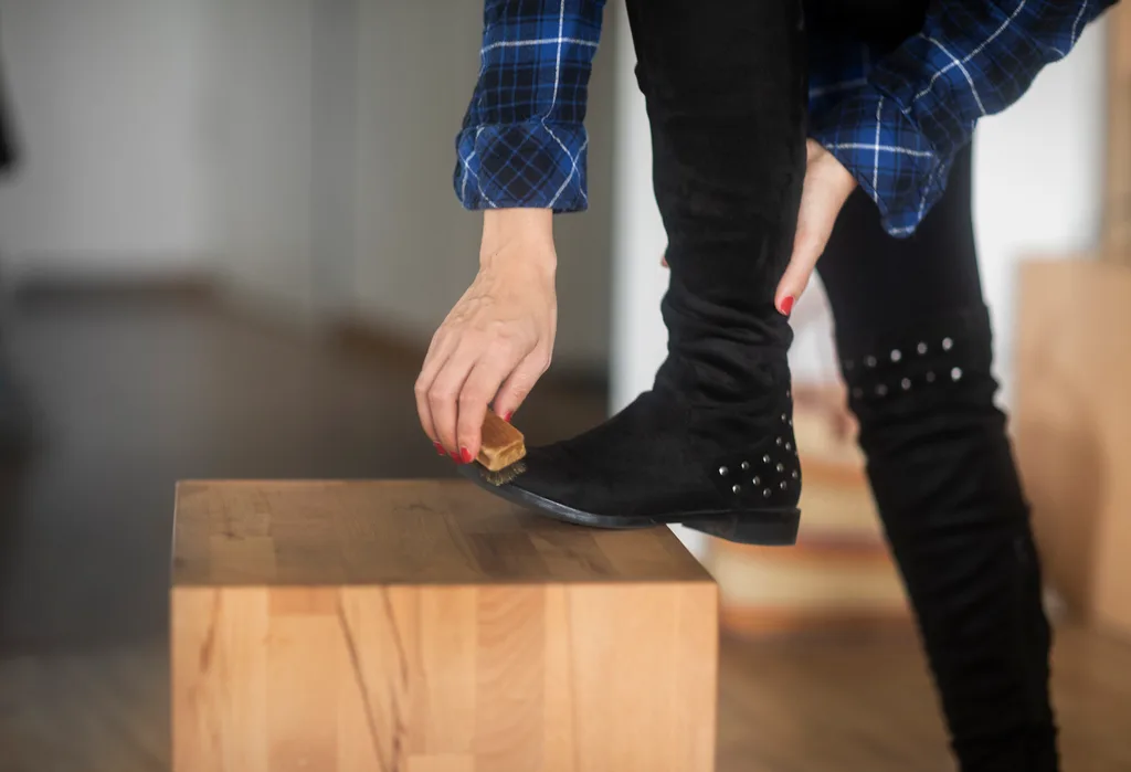 cleaning suede shoes