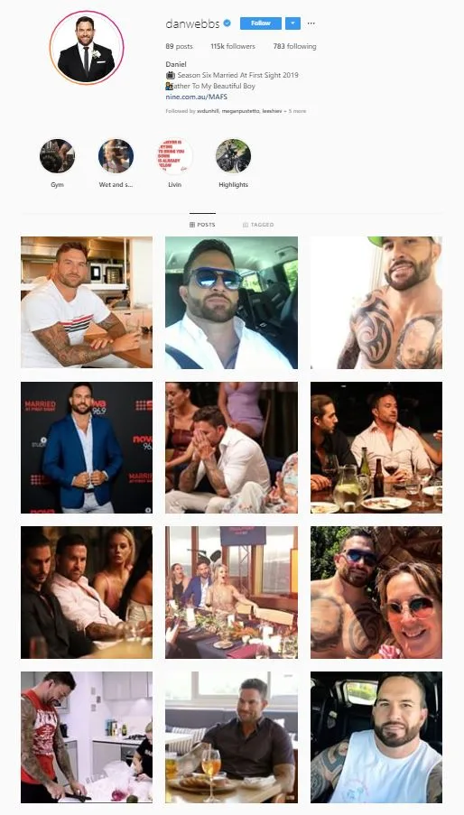Dan Webb Instagram