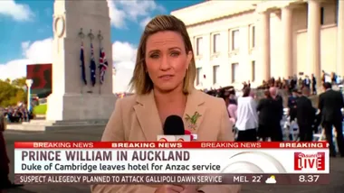 WATCH: Prince William attends the Anzac service in Auckland