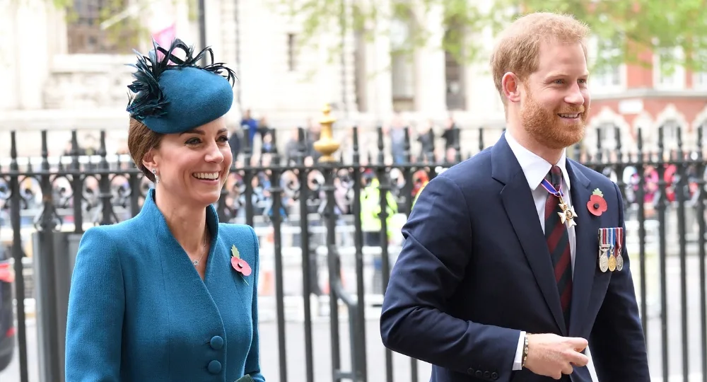 Harry attends ANZAC service with Kate Middleton