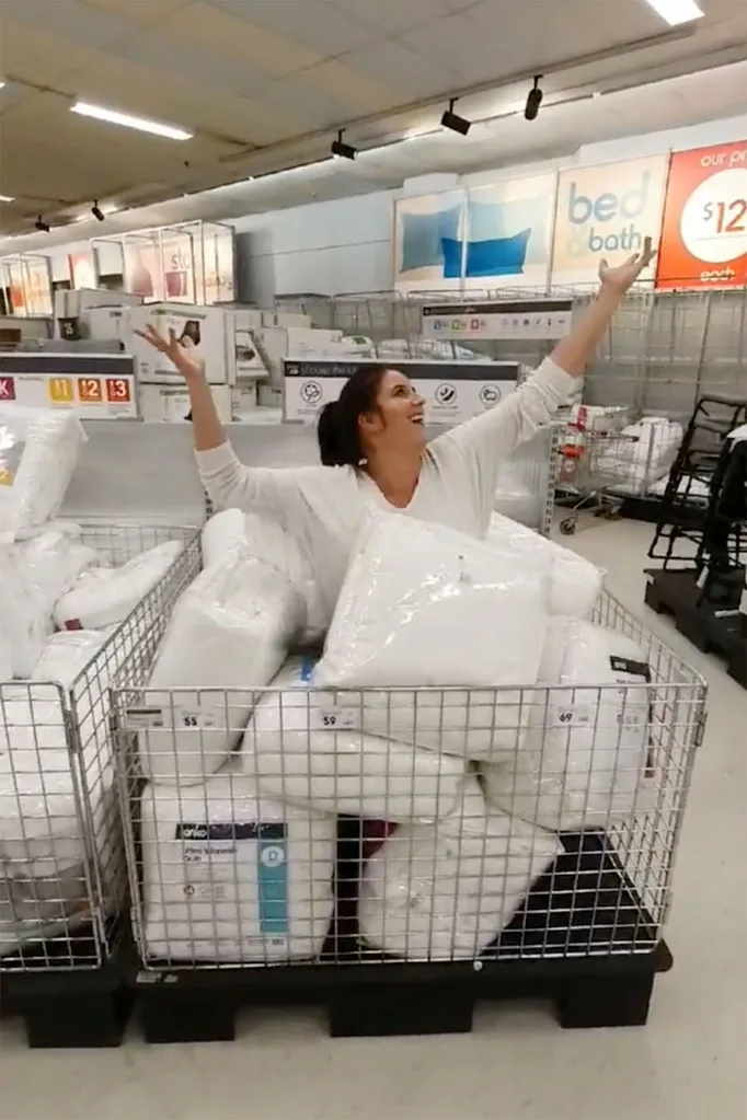Mum make music video in Kmart