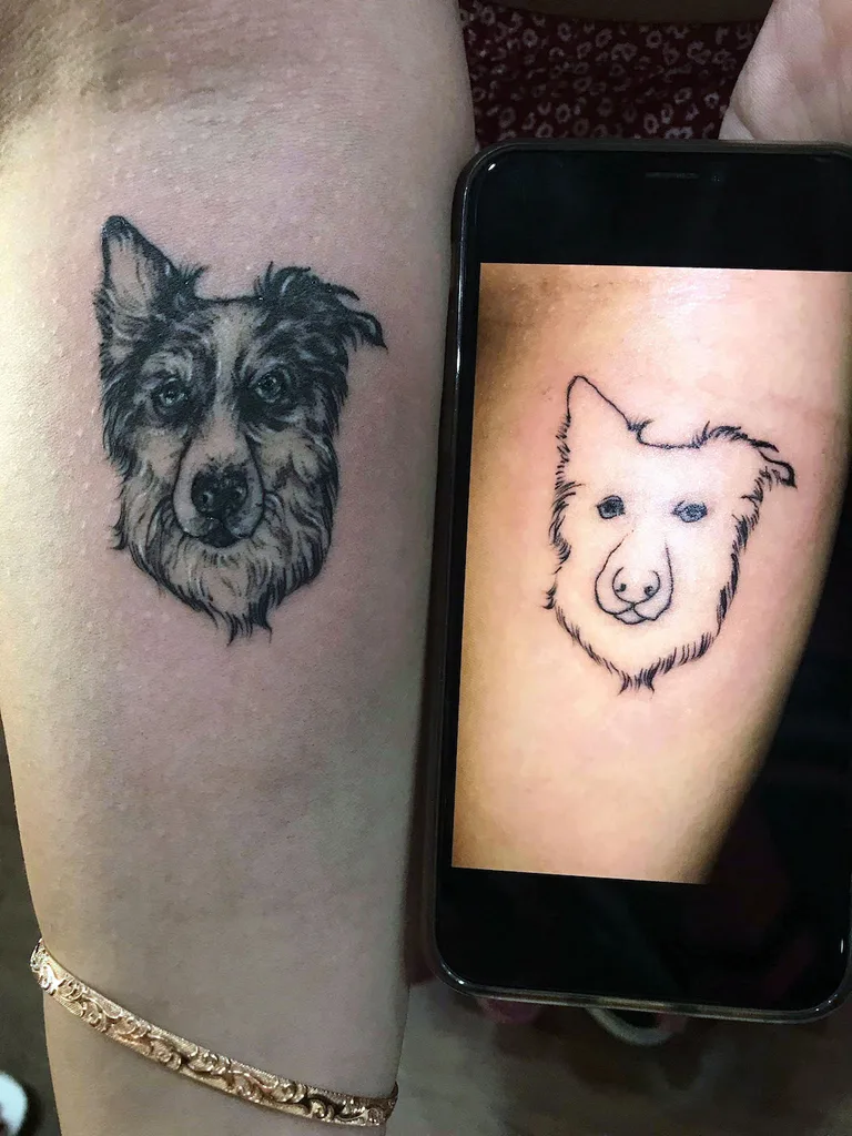 Dog lover tattoo fail in Bali