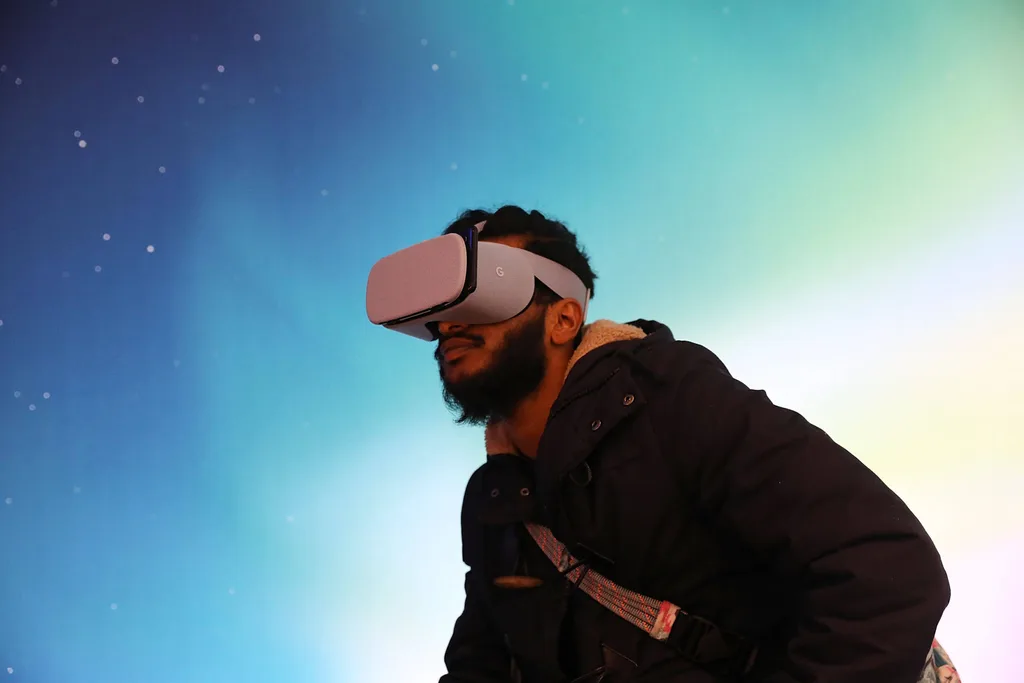 Guy with a VR Headset