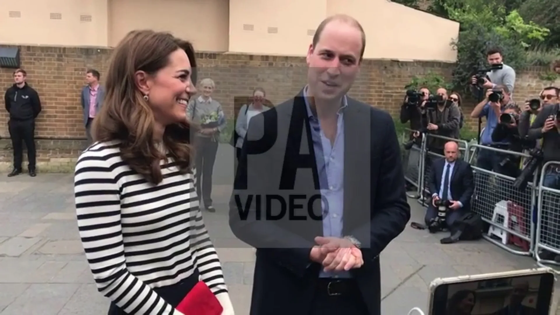 William and Kate react to news of Harry and Meghan’s baby
