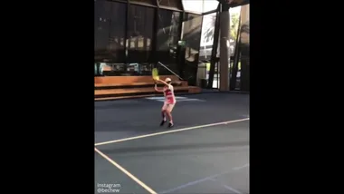 WATCH: Lleyton Hewitt’s Son Cruz Hewitt Shows Off MIGHTY Tennis Skills
