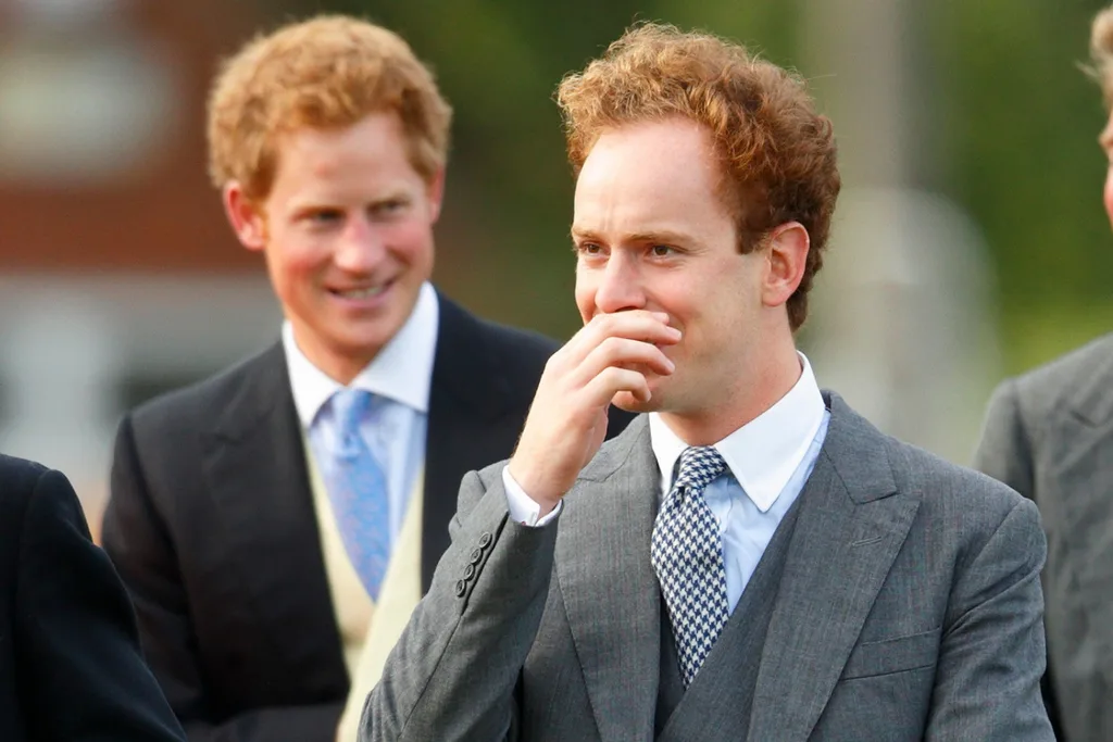 Prince Harry and Tom Inskip.