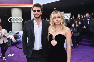 Miley Cyrus with partner