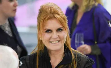 Slimmed down Sarah Ferguson stuns in black
