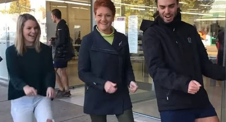 Pauline Hanson dances to Old Town Road hip hop routine