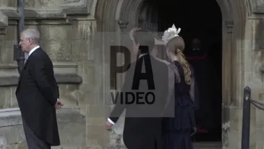 Lady Gabriella wedding: Sarah Ferguson arrives with Prince Andrew