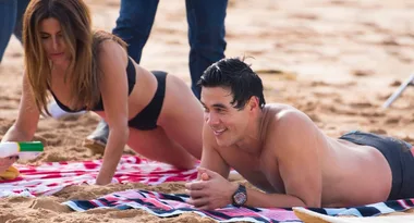 Home and Away’s Ada Nicodemou and James Stewart strip down for filming