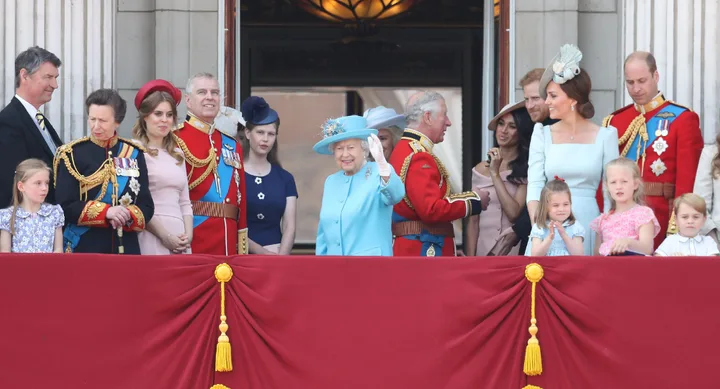 Royal Family trooping the colour 2018