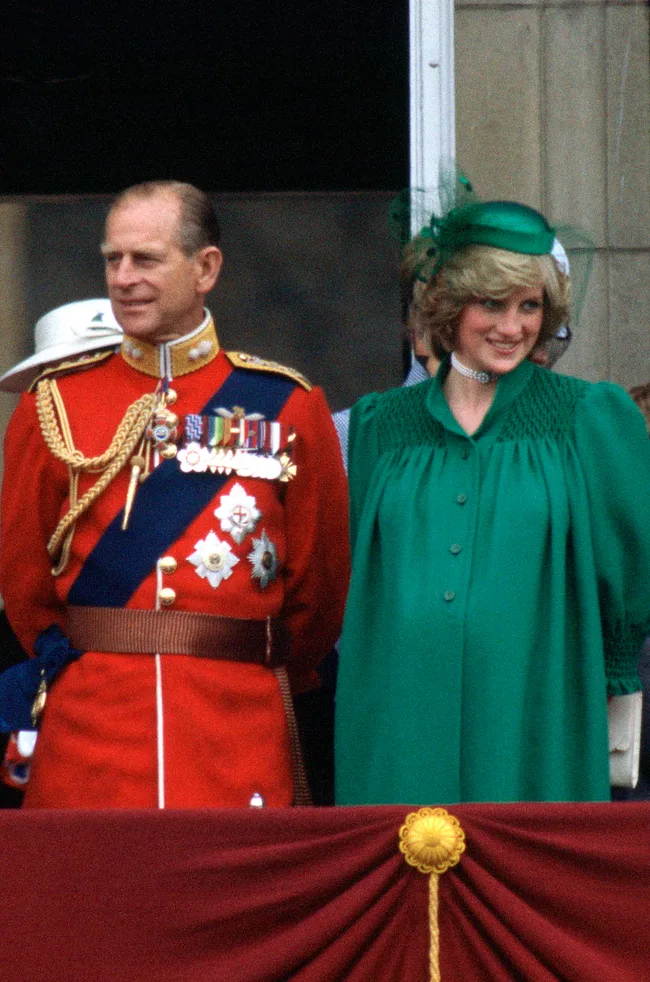 diana and philip trooping the colour 1982