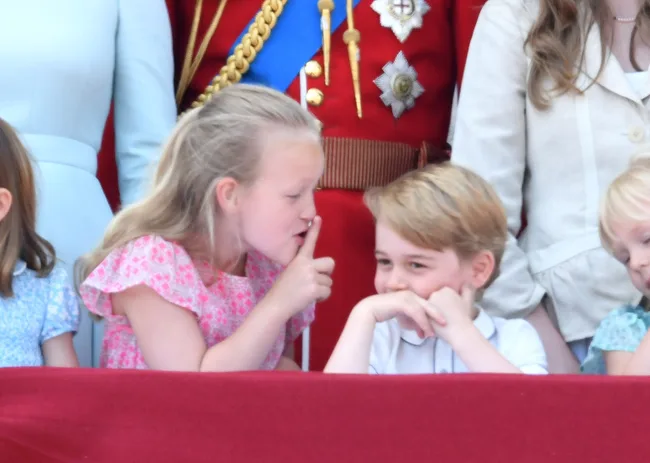 savannah phillips prince george trooping the colour