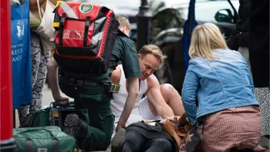 Jason Donovan Comforts Unconscious Woman Who Collapsed on London Street