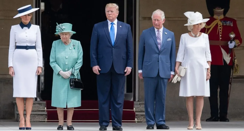 Queen Trump Charles Camilla