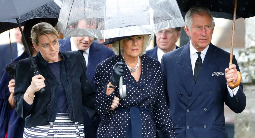 Camilla and Charles attend Mark's funeral