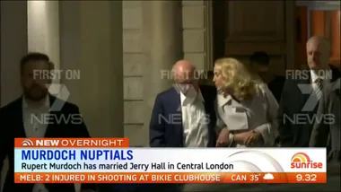 Rupert Murdoch and Jerry Hall tie the knot