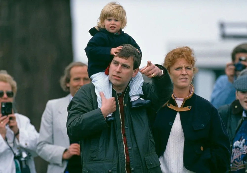 Prince Andrew Sarah Ferguson Princess Beatrice 1990